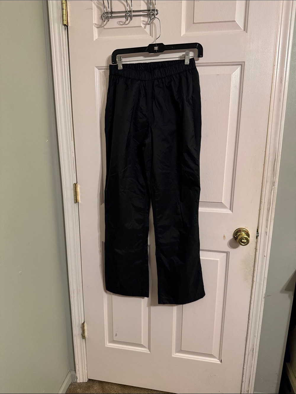 Women's Black Elastic-Waist Jogger Pants